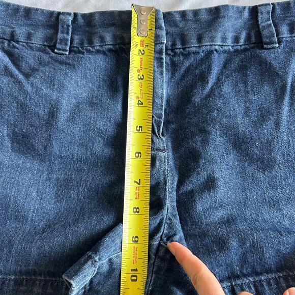 Ann Taylor Loft Womens Dark Blue 100% Cotton Denim Jean Shorts SZ 6 Original - Picture 2 of 9